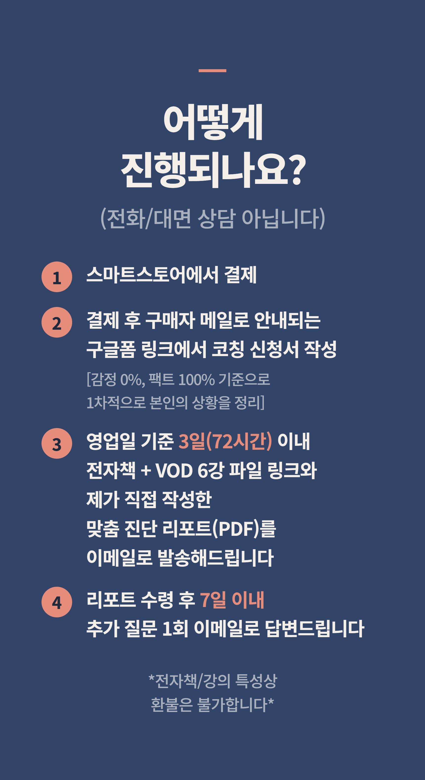 1:1 개인 맞춤 상담(전자책 + VOD 포함) 상세 설명 43